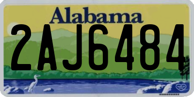 AL license plate 2AJ6484