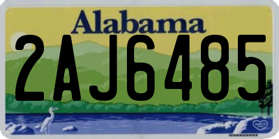 AL license plate 2AJ6485