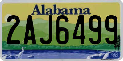 AL license plate 2AJ6499