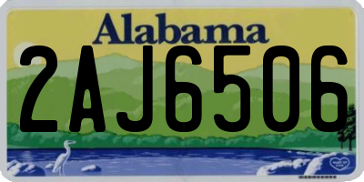 AL license plate 2AJ6506