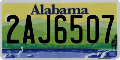 AL license plate 2AJ6507
