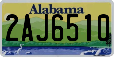 AL license plate 2AJ6510