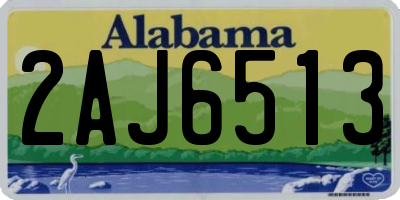 AL license plate 2AJ6513