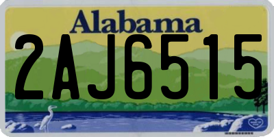 AL license plate 2AJ6515