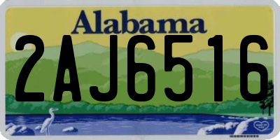 AL license plate 2AJ6516