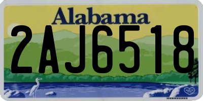 AL license plate 2AJ6518