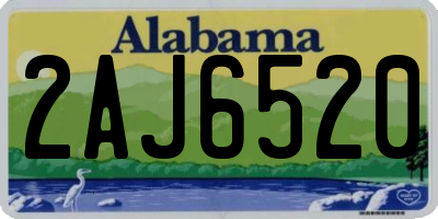 AL license plate 2AJ6520