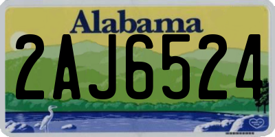 AL license plate 2AJ6524