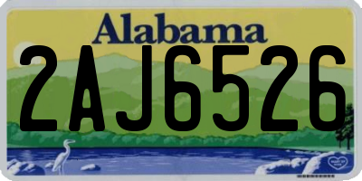 AL license plate 2AJ6526