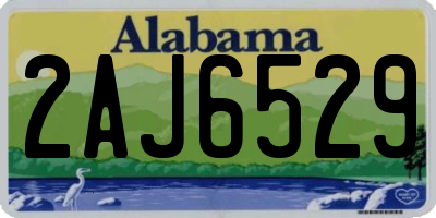 AL license plate 2AJ6529
