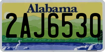 AL license plate 2AJ6530