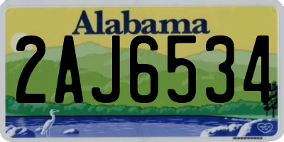 AL license plate 2AJ6534