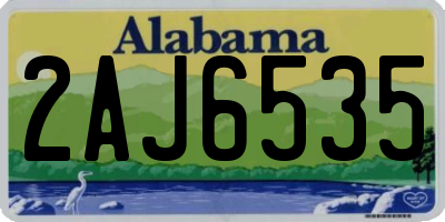 AL license plate 2AJ6535