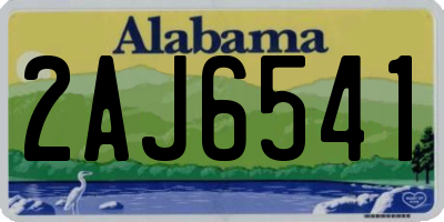 AL license plate 2AJ6541