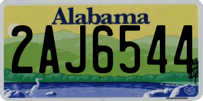 AL license plate 2AJ6544