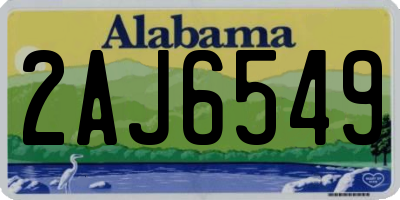 AL license plate 2AJ6549