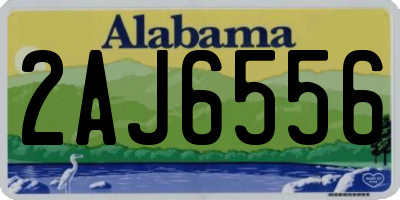 AL license plate 2AJ6556