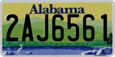 AL license plate 2AJ6561