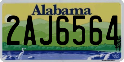 AL license plate 2AJ6564