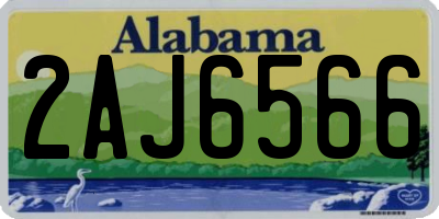 AL license plate 2AJ6566