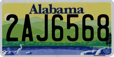 AL license plate 2AJ6568