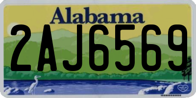 AL license plate 2AJ6569