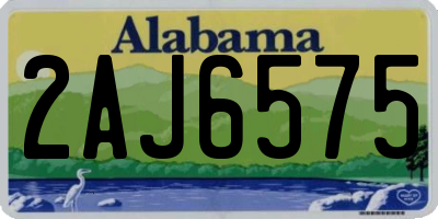 AL license plate 2AJ6575