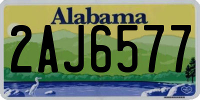 AL license plate 2AJ6577