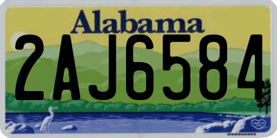 AL license plate 2AJ6584