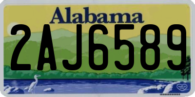 AL license plate 2AJ6589