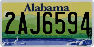 AL license plate 2AJ6594