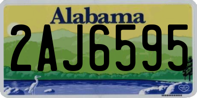 AL license plate 2AJ6595