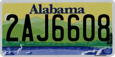 AL license plate 2AJ6608