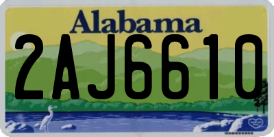 AL license plate 2AJ6610
