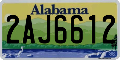 AL license plate 2AJ6612