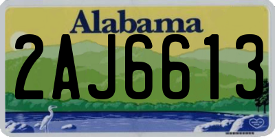 AL license plate 2AJ6613