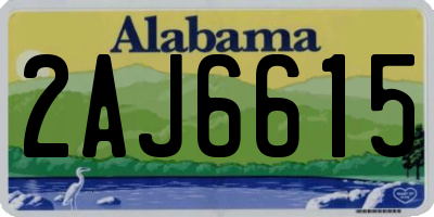 AL license plate 2AJ6615