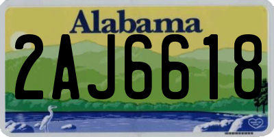 AL license plate 2AJ6618
