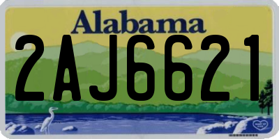 AL license plate 2AJ6621