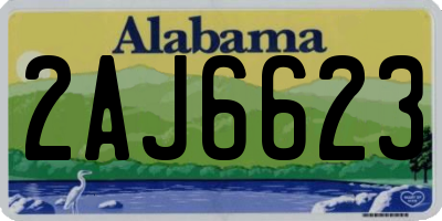 AL license plate 2AJ6623