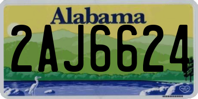 AL license plate 2AJ6624