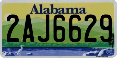 AL license plate 2AJ6629