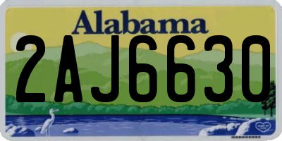 AL license plate 2AJ6630