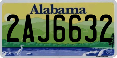 AL license plate 2AJ6632