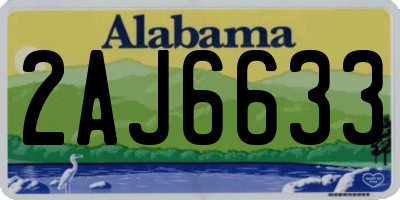 AL license plate 2AJ6633