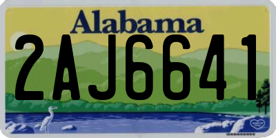 AL license plate 2AJ6641