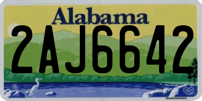 AL license plate 2AJ6642