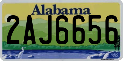 AL license plate 2AJ6656