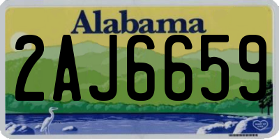 AL license plate 2AJ6659