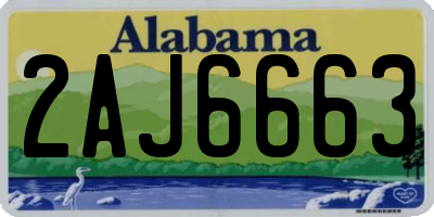 AL license plate 2AJ6663